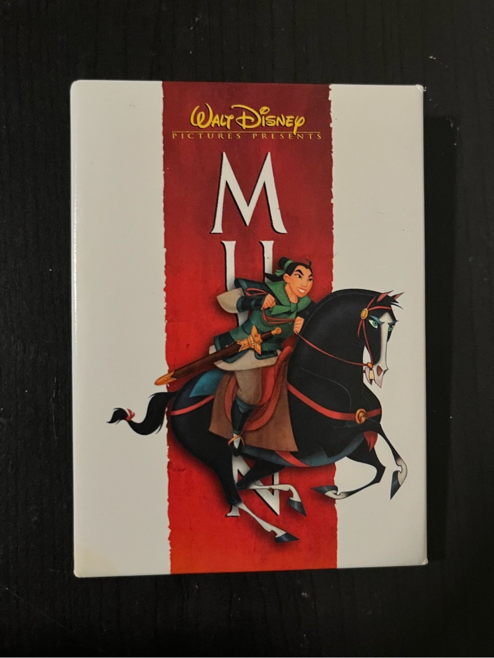 Disney “Walt Disney Pictures Presents” Mulan Movie Promo Pin